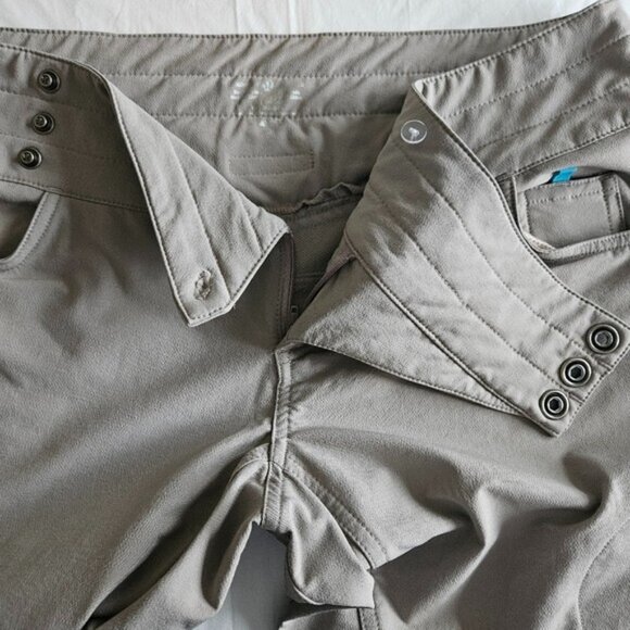 Lululemon Athletica Pants Womens 10 Gray Wide Leg Windbreaker Trail Hiking Y2K - Picture 9 of 16